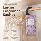 Large 12 Packs Lavender Hanging Scented Sachets Long-Lasting Closet Deodorizer Air Freshener Fabric Refresher Odor Eliminator for Drawer Home Fragrance Gift Set