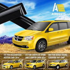 Extra Durable Window Deflectors Tape-On Window Visors Rain Guards Fit for Dodge Grand Caravan 2008-2020, Sun Visors, Wind Vent for Shades, Exterior Car Accessories - 4 pcs. AG0895
