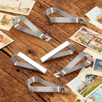 6Pcs Car Sun Visor Photo Frames, Visor Clips for Cars DIY Sunshade Photo Frame Clip Stainless Steel Material, Not Easy to Damage Strong Hold Accessory for Car, Home & Office