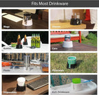 TableCoaster - Original Anti-Spill Table and Desk Cup Holder, Jet Black - RV and Boat Drink Holder, A Tip-Proof Coaster with Tacky Base and Walled Profile to Prevent Spilled Drinks