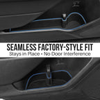 Car Door Storage Box for 2025 Subaru Forester Accessories, Front & Rear Door Side Pocket Organizer with Cup Holder Tray for Car, Non-Slip Door Slot Protective Pad, 4 Pack