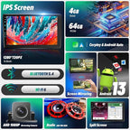 Upgrade 9 Inch,Android 13 (4Ram 64Rom) 5GWiFi Car Radio Stereo Replacement for Ford F150 F-150 2009-2012,Wireless CarPlay/Android Auto/FM/AM/RDS/1080P Backup Camera ((4GB RAM + 64GB) Premium)