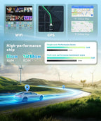 8 Core 6G+128G Android 15 Car Stereo for Toyota Corolla 2009-2013, AI Noise Reduction, Wireless Carplay Android Auto 9 Inch IPS GPS 5G-WiFi DSP FM RDS, Bluetooth 5.0 SWC HD Backup Camera