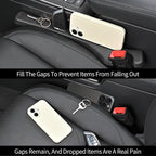 Car Seat Gap Filler, Car Accessories Interior Organizer, Between Seat Car Gap Filler Fit Sedan SUV Truck, Set of 2 Black