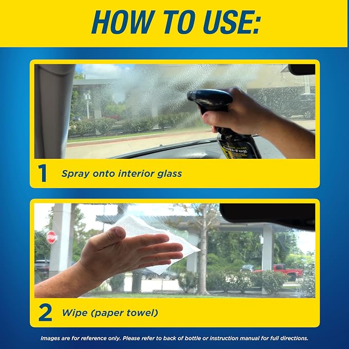 630543 Interior Glass Anti-Fog, 12 oz. - Prevents Fogging of Interior Glass and Mirrors, Usable on Both Automobiles and Marine Vehicles (Pack of 2)