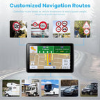 7 Inch GPS Navigator for Car Truck RV, 2026 Latest Map GPS for Car with Free Lifetime Updates, Voice Guidance, Speed Alerts, Custom Routing, HD Touchscreen