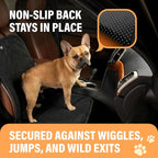 Dog Car Seat Cover, Waterproof Front Seat Protector for SUV Truck Sedan, Pet Safety Travel Comfort System with Universal Fit, Pink