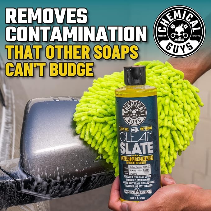 CWS80316 Clean Slate Deep Surface Cleaning Car Wash Soap (Removes Old Car Waxes, Glazes & Sealants for Superior Surface Prep), 16 fl oz, Citrus Scent