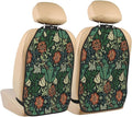 William Morris Compton Vintage Floral Art Car Seat Back Kick Protectors Kick Mats With Storage Pockets For Vehicles To Protect From Dirt Mud Scratches 2 Pack