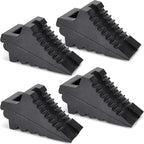 Wheel Chocks for Cars, RVs, Trucks, Trailers, and Vehicles G.V.W. up to 8T, 4 Pack - Anti Slip Bottom Tire Chock for All Weather Use - RV, Travel Trailer, Pop Up Camper Accessory