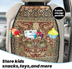 William Morris Vintage Floral Car Seat Back Kick Protectors Kick Mats With Storage Pockets For Vehicles To Protect From Dirt Mud Scratches 2 Pack