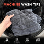 Microfiber Towels for Cars Drying Towels Car Detailing 35"x 24" Extra Large Ultra Absorbent for Cars and Trucks, Without Streaks, Scratches, or Water Spots (2 Pack Gray)