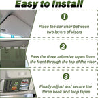 Tactical Visor Organizer, Car Visor Organizer, Sunvisor Organizers, Tactical Visors Cover Molle Webbing, Truck Accessories for Men, Car Sunshade Storage Pouch (Dark Green)