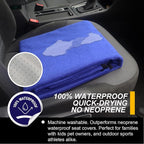 Back Seat Cover for Car Trucks Van SUV Jeep,Waterproof Rear Bench Towel Seat Covers for Dogs and Kids,Automotive Backseat Protector (Blue)