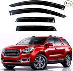KPY Rain Guards Fit for 2007-2016 GMC Acadia, Out-Channel Window Visors Vent Wind Deflectors 4PC, Car Accessories for 2017-2020 GMC Acadia Limited, 2007-2010 Saturn Outlook