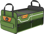 Trunk Organizer, Heavy-Duty Storage for Car & SUV, Foldable Waterproof Car Organizer with Cooler, Collapsible Multi-Compartment Storage, 95L-M003 (Standard Green, Standard)