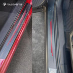 Door sill Protector, Door sill Scratch Protection (Suitable for Most car Models) Anti-Scratch Protection Strips（9PC red）