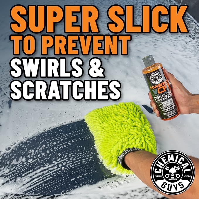 CWS_808_16 Hybrid Foaming High Gloss Car Wash Soap (Works with Foam Cannons, Foam Guns or Bucket Washes) Safe for Cars, Trucks, Motorcycles, RVs & More, 16 fl oz, Orange Scent