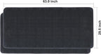 Microfiber Towels for Cars, 2 Pack 63" x 29.5" Car Drying Towel, Dark Gray Reusable Car Towel, Quick Drying Car Microfiber Cleaning Cloth for RVs, SUVs, Trucks
