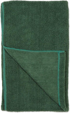 Pet Grooming Towel Collection Absorbent Microfiber X-Large, 41x23.5", Embroidered Hunter Green