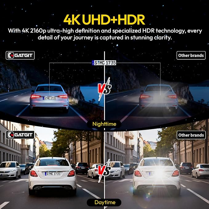 Front 4K Dash Cam Suitable for Toyota Tundra 2022-2026 Hybrid & Sequoia 2023-2026 (Gen3), Integrated Camera,OEM Look,2160P Video HDR,Built-in 5.8G WiFi& APP,GPS,Plug&Play,G-Sensor