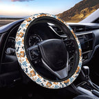 Bear Pirates Anchors Steering Wheel Covers Anti-Slip Elasticity Car Accessories Steering Wheel Protector Universal 15 Inch for Cars SUV Vehicle Truck