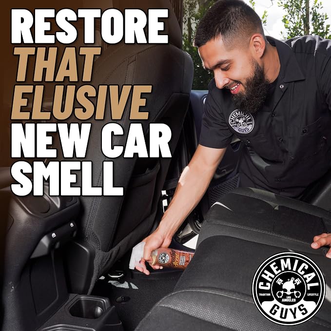 AIR_102_04 Leather Scent Premium Air Freshener and Odor Eliminator, Long-Lasting, Just Like New Scent for Cars, Trucks, SUVs, RVs & More, 4 fl oz