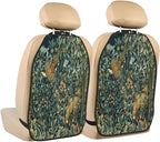 William Morris Greenery Forest Animals Pheasant Fox Blue Green Floral Car Seat Back Kick Protectors Kick Mats With Storage Pockets For Vehicles To Protect From Dirt Mud Scratches 2 Pack