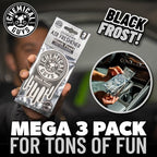 Hanging Air Freshener, Black Frost Scent 6 Pack, Great for Cars, Trucks, SUVs, RVs, Home, Garage, Workspace, Dorm Room & More (2 x 3 Packs) - AIR40502