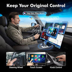 2026 Upgraded 2-in-1 Wireless CarPlay Adapter for iPhone & Android Auto, Plug and Play, Convert Wired to Wireless, Fast Auto-Connect & No Latency, USB-A/USB-C for 98% Factory Wired Cars