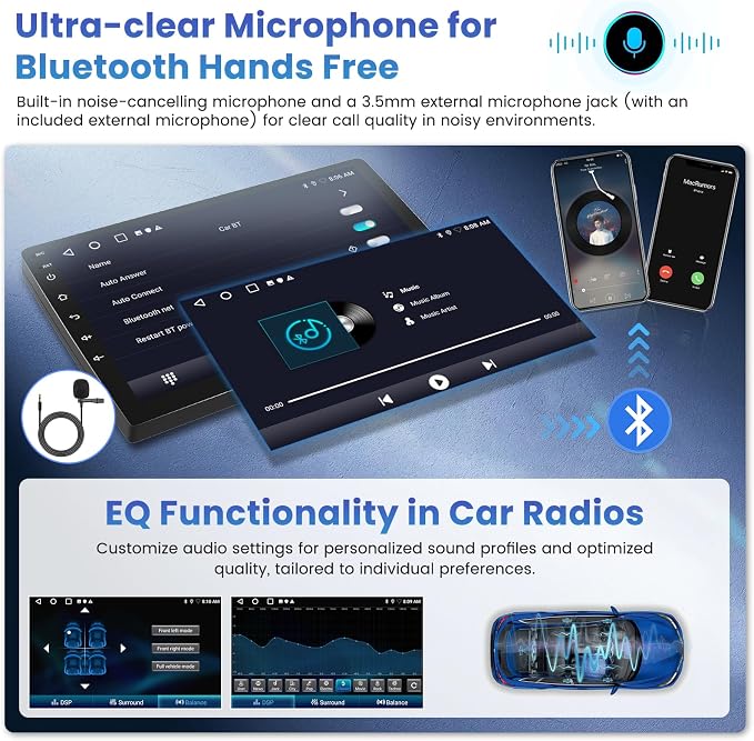 5Ghz WiFi [2G+64G] Android 15 Car Radio for Jeep Cherokee 2013-2018 Car Stereo with Wireless Carplay Android Auto, 10 Inch HD Touchscreen with GPS Bluetooth FM/RDS EQ SWC 26UI Backup Camera MIC