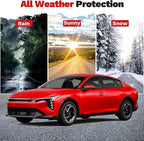 K4 Rain Guards - Window Visors for KIA K4 2025 2026, Outside-Mount Tape-On Side Window Wind Deflectors for Kia K4 Accessories, Vent Visors Shades Rainproof Black 6PCS