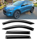2020-2026 Tape-On Rain Guards for Ford Escape Extra Thick Side Window Deflector Visors S ST Line SE Sport Hybrid Platinum 2021 2022 2023 2024 2025