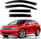 KPY Rain Guards Fit for 2009-2016 Toyota Venza, Out-Channel Window Visors Vent Wind Deflectors 4PC, Car Accessories for 09-16 Venza