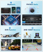 8 CORE 6G+128G Car Radio Stereo for Honda CRV 2002-2006 with Wireless CarPlay Android Auto, 9 Inch 1280 * 720P IPS Touch Screen Head Unit Android 13 GPS WiFi Bluetooth 32-Band DSP SWC HD Camera