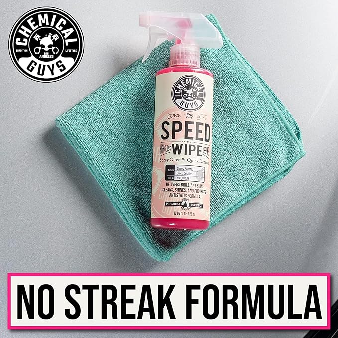 Speed Wipe Quick Detailer, Safe for Cars, Trucks, SUVs, Motorcycles, RVs & More, Extra Large 32 fl oz, Cherry Scent