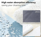 Shiny Cleaning Cloths White Dual-Sided, Drying Dish Towels, 5pcs 12"x10" Ultra Absorbent Quick Drying Dish Towels, Streak Free Reusable Wash Cloths, Microfiber Lint-Free Wipes for Dishes, Sink & Glass
