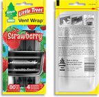 Car Air Freshener | Vent Wrap Provides Long Lasting Scent, Invisibly Fresh | 16 Air Fresheners | Strawberry