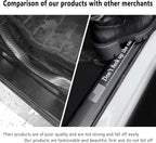5PCS Car Door Sill Protector,Carbon Fiber Sport Threshold/Rear Bumper Guard Anti-Scratch Sticker Door Edge Protection Decorate,Interior Accessories Self-Adhesive Anti-Scratch Waterpoor (US Flag-5Pcs)