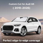 Windshield Sunshade Compatible for Audi Q5 2018-2024 2025 2026, Sun Visor for Front Windshield & Window Sun Shade Cover, UV Heat Blocker & Protector, Car Accessories