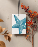 Coastal Cowgirl Car Air Freshener 4 Pcs Coconut Scented, Preppy Starfish Beach Car Accessories Mirror Decor for Women, Western Beachy Hanging Air Freshener for Cars Closet Drawer Books