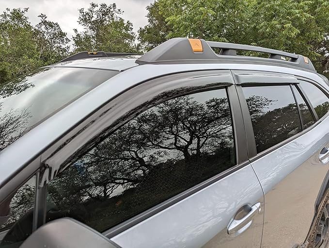 2020-2025 Tape-On Rain Guards for Subaru Outback Side Window Visor Deflectors, Premium Limited Touring, Durable Tinted Vent Shades 2021 2022 2023 2024