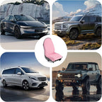 Waterproof Towel Car Seat Cover, Sweatproof Non Slip Towel Carseat Cover, Machine Washable Vehicle Bucket Frontseat Protector Accessories, Universal for SUV, Sedan, Truck (Pink)