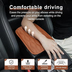 Car Center Console Cover, Upgraded Leather Car Armrest Cushion, Universal Waterproof Cushion Pad, Non-Slip Car Interior Accessories, Fits Most Sedans SUVs Trucks (Brown)