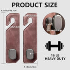 Purse Hook for Car Seat Headrest, Suede Car Purse Hook, Heavy Duty Car Hook Organizer for Handbags, Grocery Bags & Backpacks, Universal Car Hooks for SUV Truck Interior(Brown,2pcs)