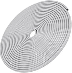 49Ft(15M) Long Car Door Edge Guards, U Shape Edge Trim Rubber Seal Protector Car Door Protection Anti-Collision Rubber Clips Easy to Cut No Need Adhesive Fit for Most Vehicles| Grey