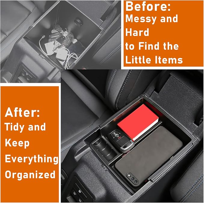 for Ford Bronco Accessories 2021-2025, Center Console Storage Organizer and Door Handle Storage Box, Insert Tray Armrest Storage Box for Bronco 2021-2023 2024 2025 2 Doors and 4 Door(4PCS)