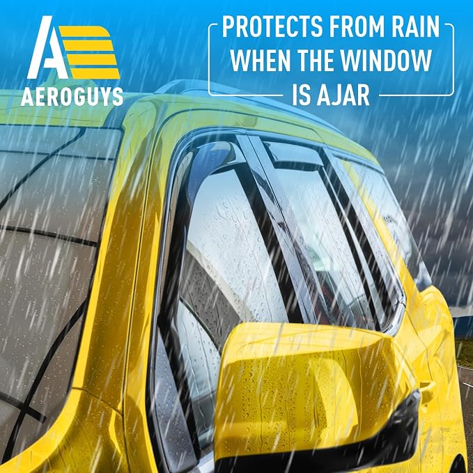 Extra Durable Window Deflectors In-Channel Window Visors Rain Guards Fit for Chevy Tahoe/Cadillac Escalade/GMC Yukon 2021-2026, Sun Visors, Wind Vent for Shades, Exterior Car Accessories- 4 pcs.AG0524