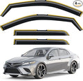 in-Channel Window Rain Guards Fit for 2018-2024 Toyota Camry,Rain Guards Visors Vent Visors Window Deflector, Vent Shades Car Accessories -4 pcs