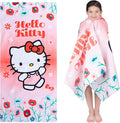 Kids Super Soft Cotton Beach Towel, 58 in x 28 in, Hello Kitty